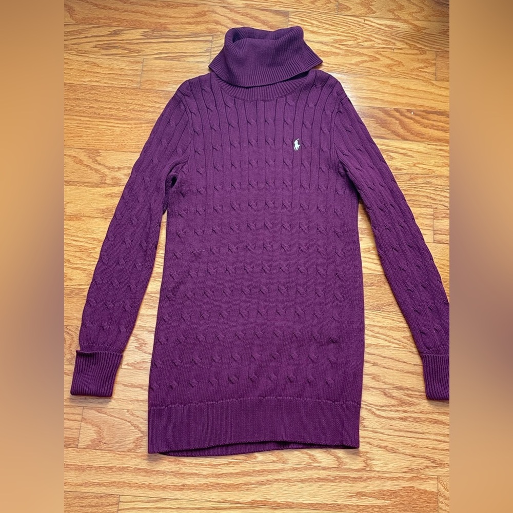 Maroon Ralph Lauren Sport sweater dress